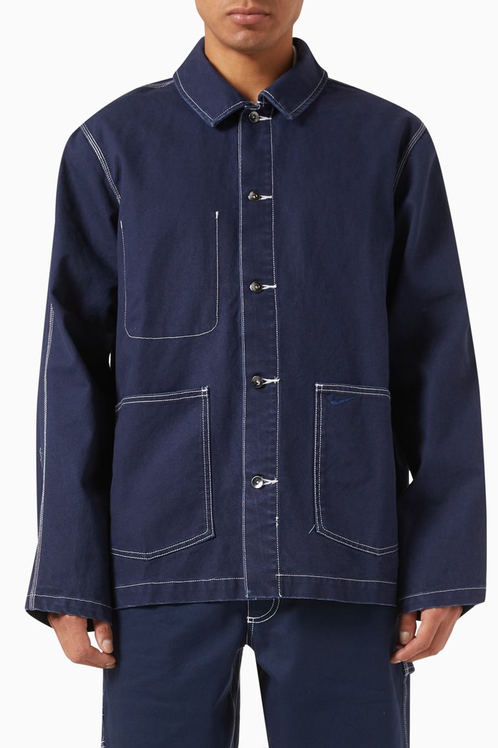 

Life Chore Coat in Cotton Canvas, Blue