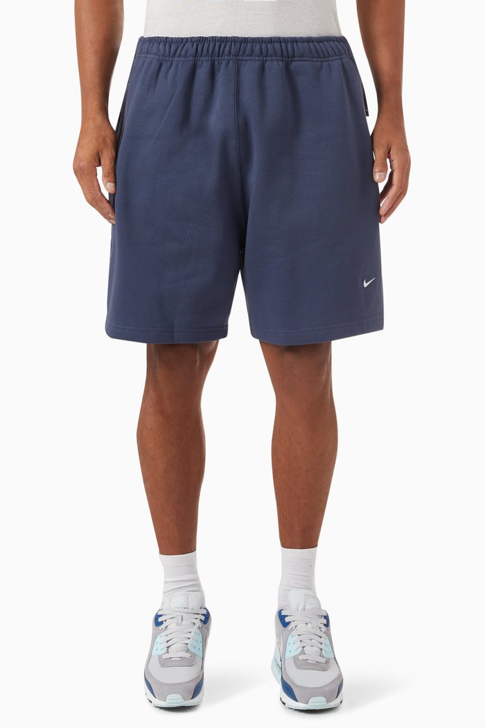 

Solo Swoosh Shorts in Cotton Blend Fleece, Blue