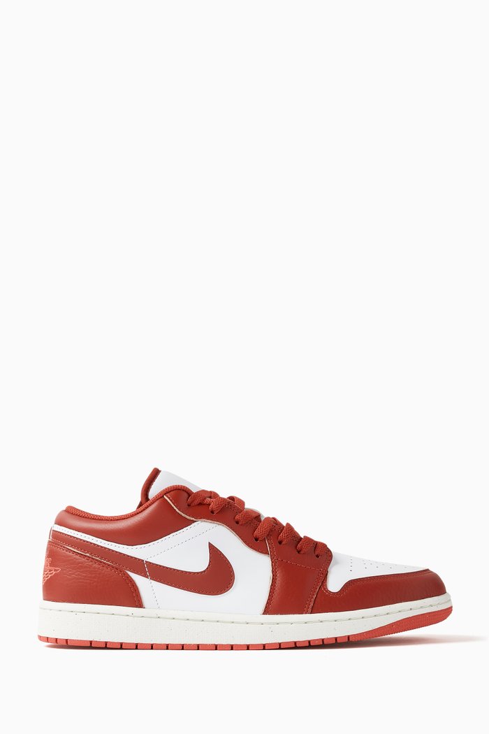 

Air Jordan 1 Low SE Sneakers in Leather, Red