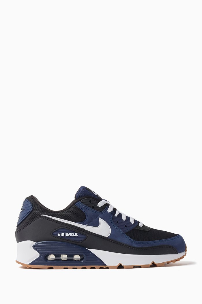 

Air Max 90 Sneakers in Leather, Blue