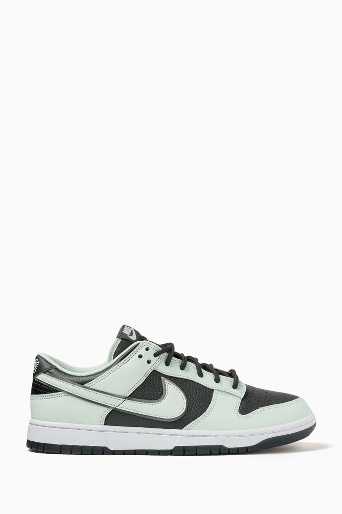 

Dunk Low Retro Sneakers in Leather, Grey