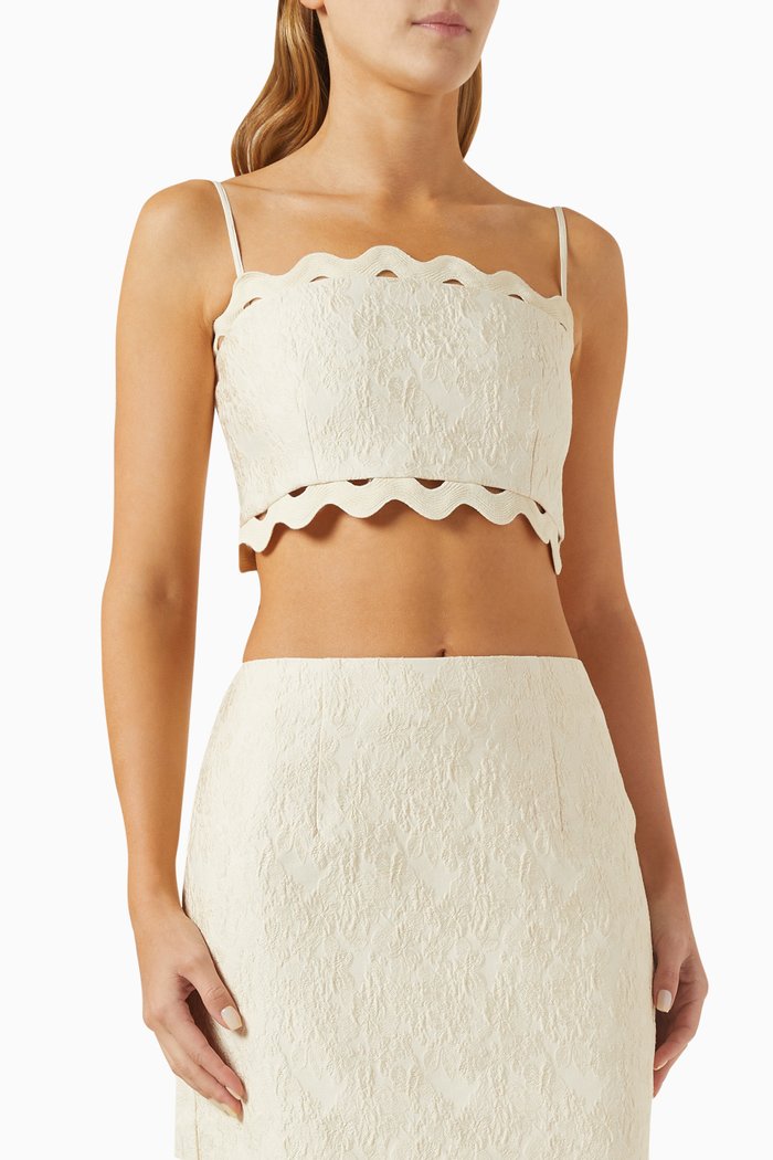 

Morgan Maxi Skirt in Lace, Neutral
