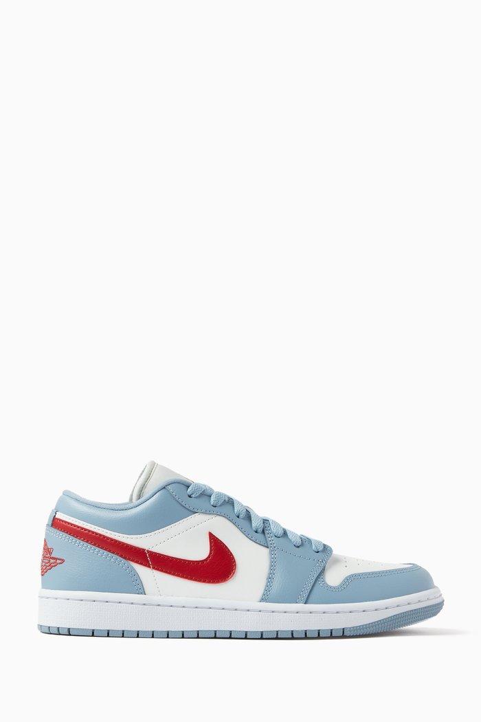 

Air Jordan 1 Elevate Low Top Sneakers in Leather, Blue