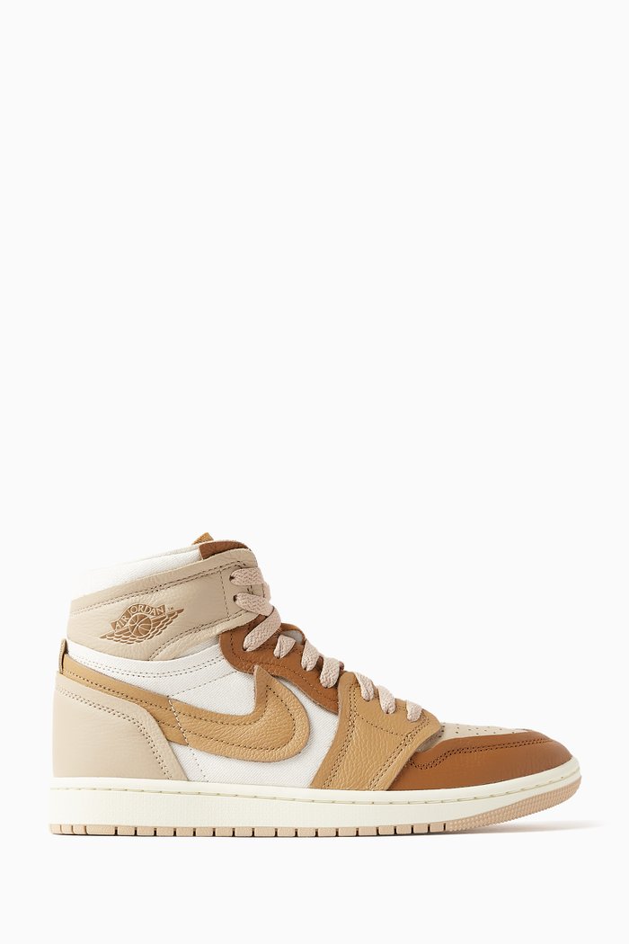 

Air Jordan 1 MM High-top Sneakers in Leather, Brown
