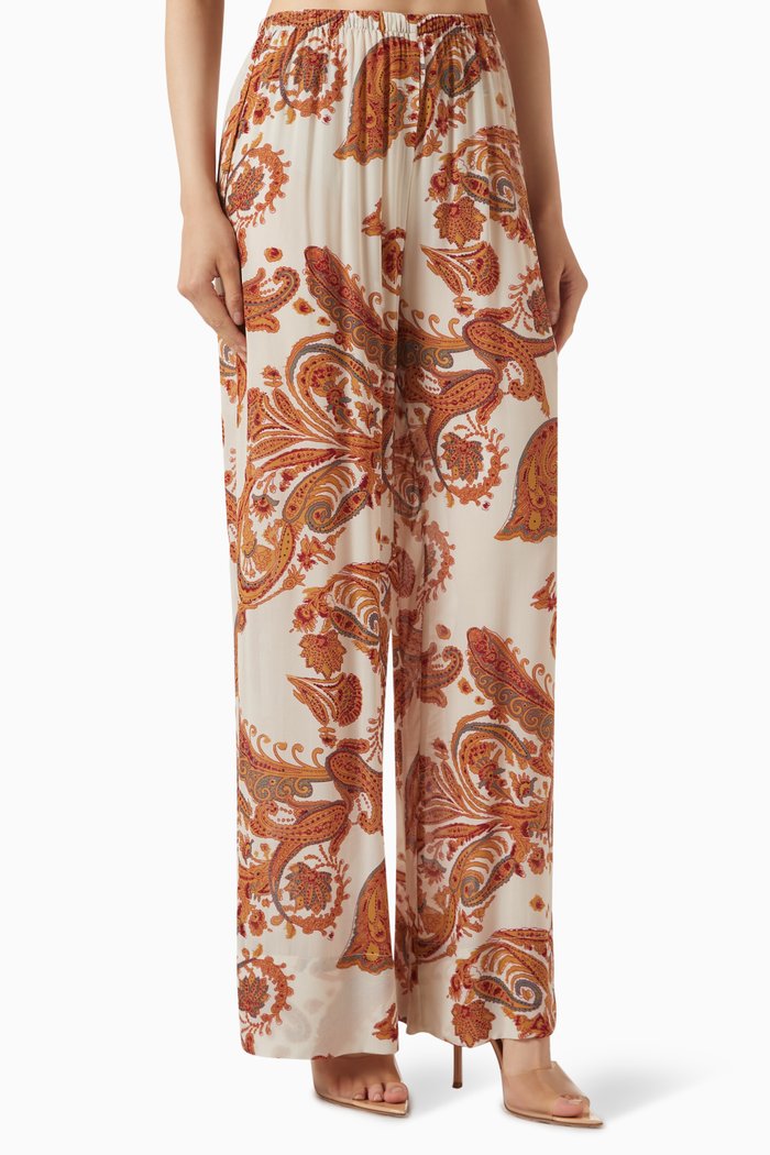

Gorges Pants in Rayon Georgette, Multicolour