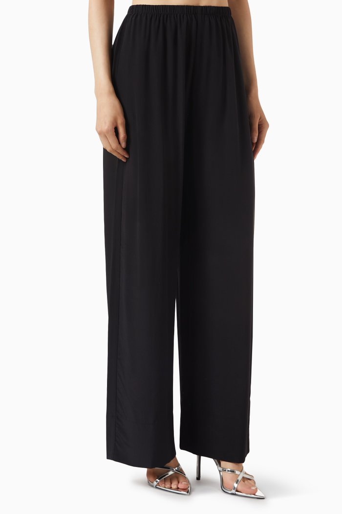 

Monforte Pants in Silk Crepe, Black