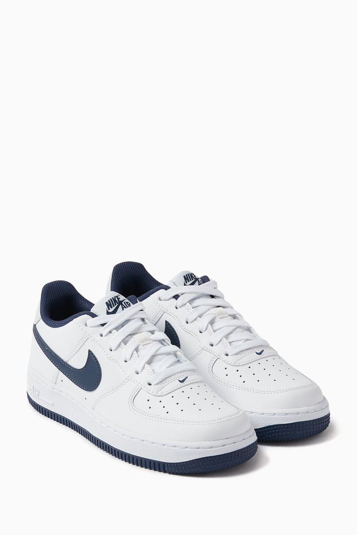 

Kids Air Force 1 Sneakers in Leather, White