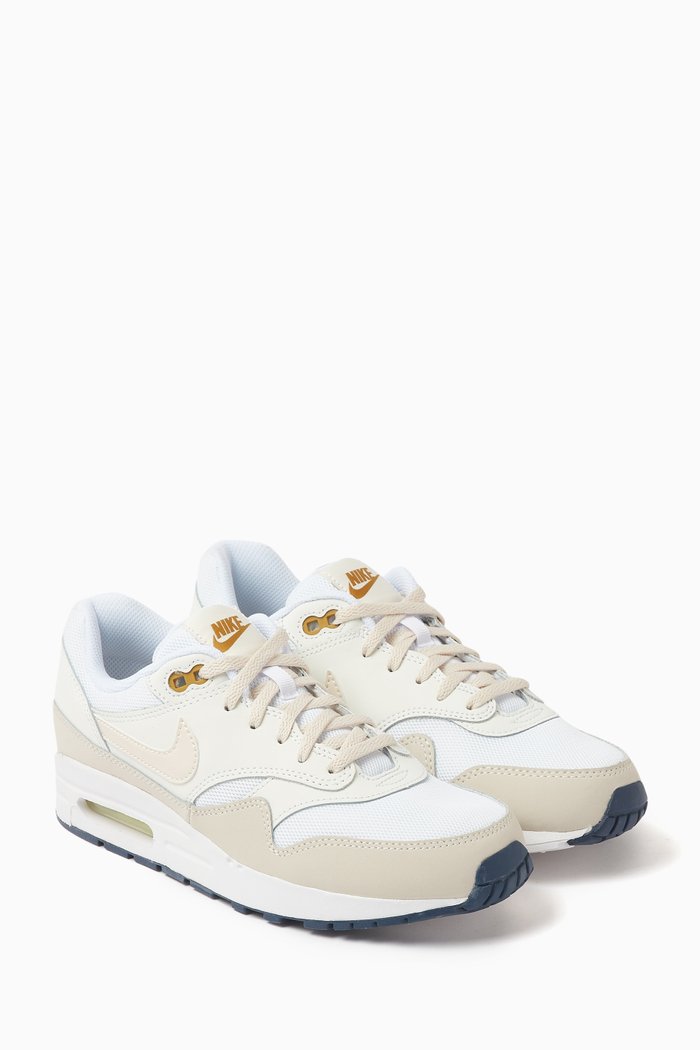 

Kids Air Max 1 Sneakers in Mixed Media, White