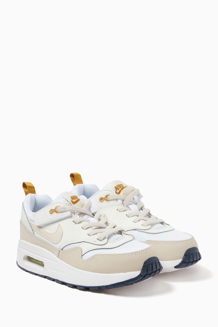 

Air Max 1 EasyOn Sneakers in Leather, White