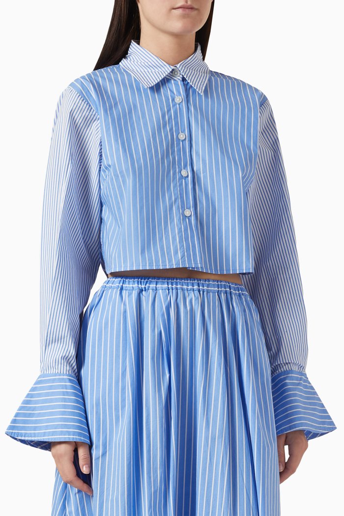 

Parmio Shirt in Cotton Poplin, Blue