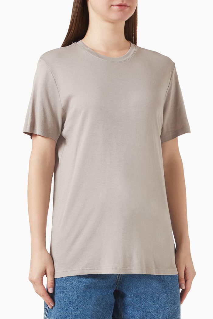 

Oversized Classic T-shirt in Supima Cotton, Neutral