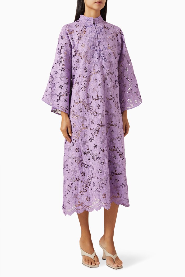 

Maxi Kaftan in New Lace, Purple