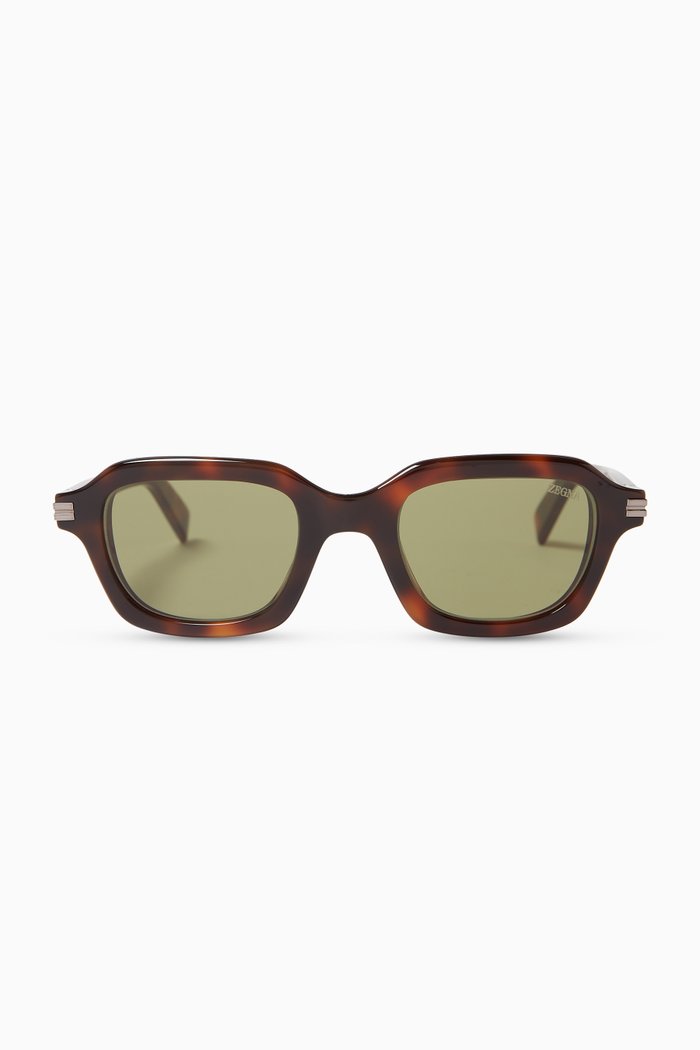 

Medium Square Sunglasses in Acetate, Brown