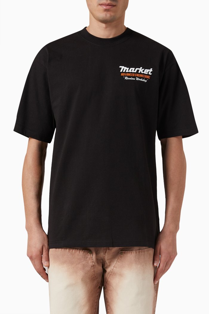 

Advanced Engineering T-shirt in Cotton-jersey, Black