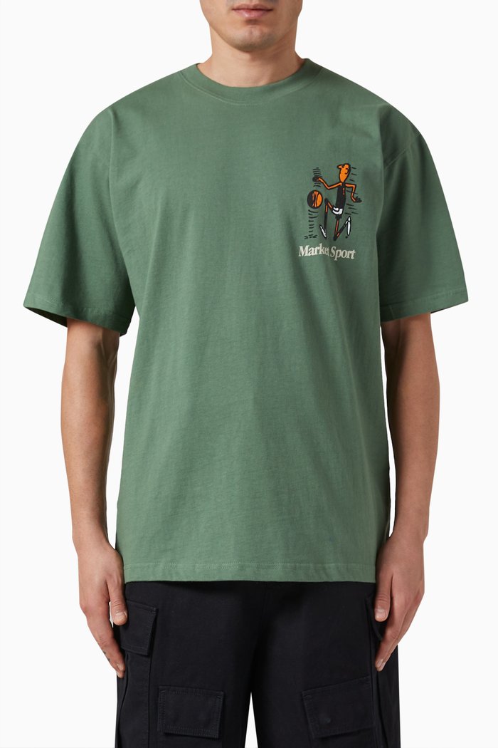 

Head Games T-shirt in Cotton-jersey, Green