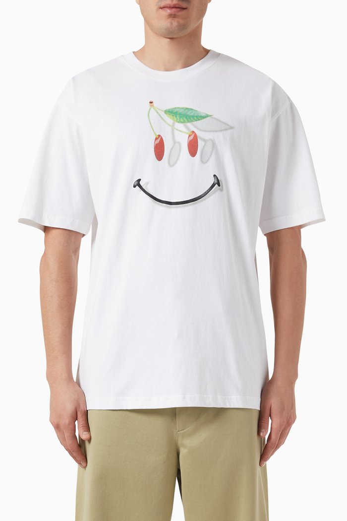 

Smiley® Ripe T-shirt in Cotton-jersey, White