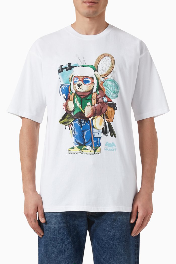 

Ultralight Bear T-shirt in Cotton-jersey, White
