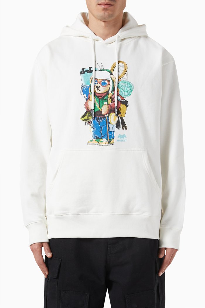 

Ultralight Bear Hoodie in Cotton-fleece, Neutral