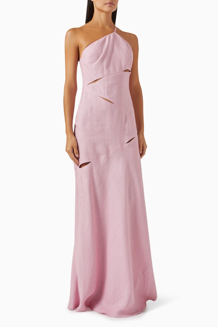

Ila One-shoulder Maxi Dress, Pink