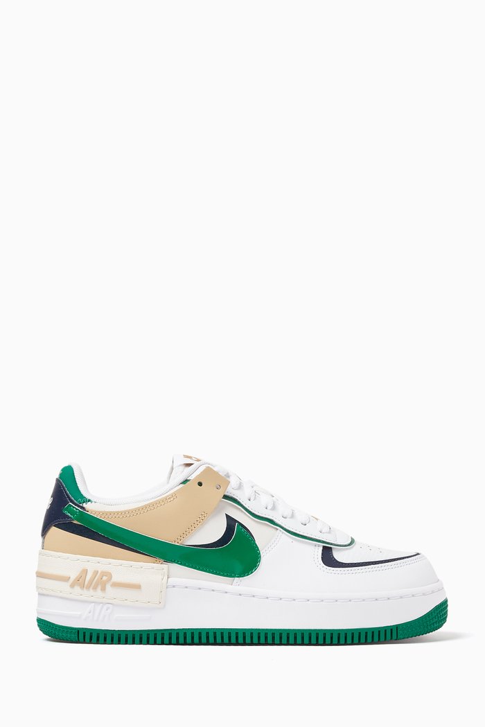 

Air Force 1 Shadow Sneakers in Leather, Green