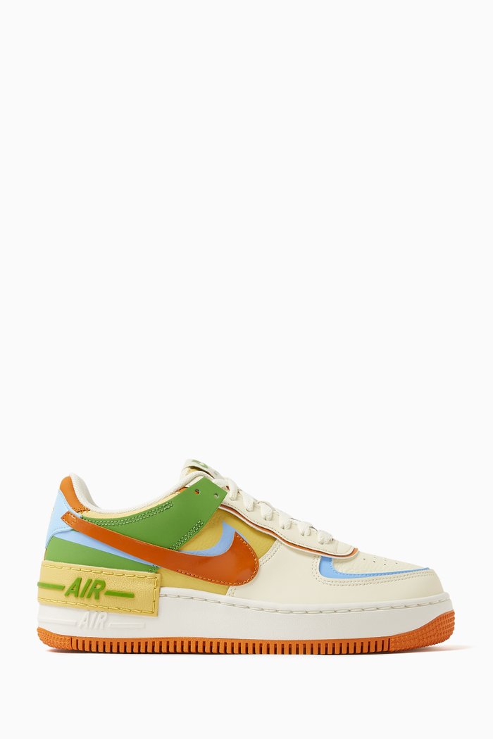 

Air Force 1 Shadow Sneakers in Leather, Multicolour