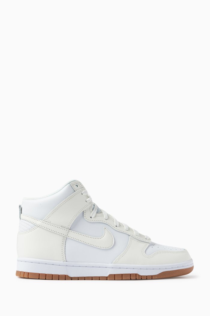 

Dunk High Sneakers in LeatherCo, White