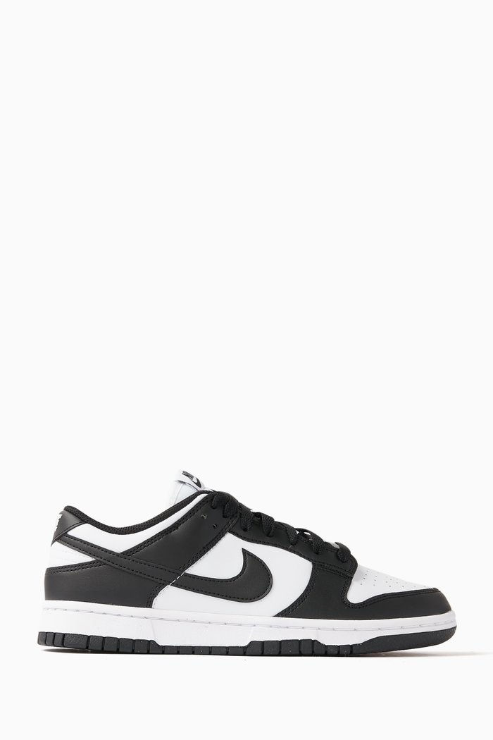 

Dunk Low Sneakers in Leather, Black