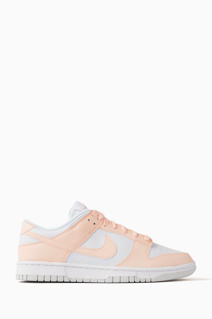 

Dunk Low Sneakers in Leather, Pink