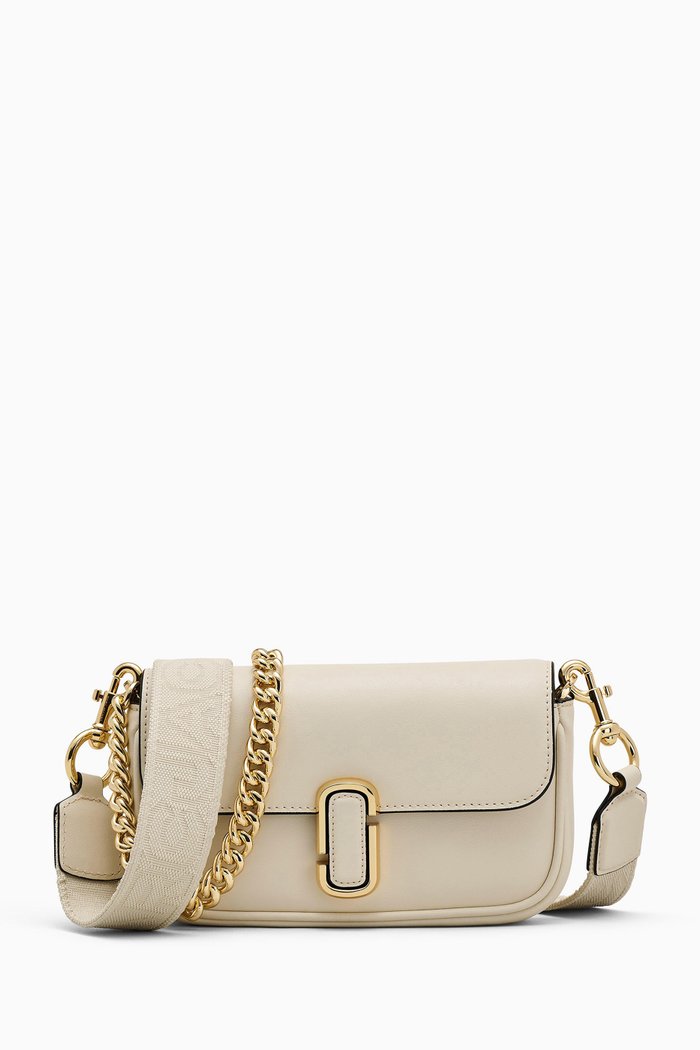 

The Mini J Marc Shoulder Bag in Leather, White
