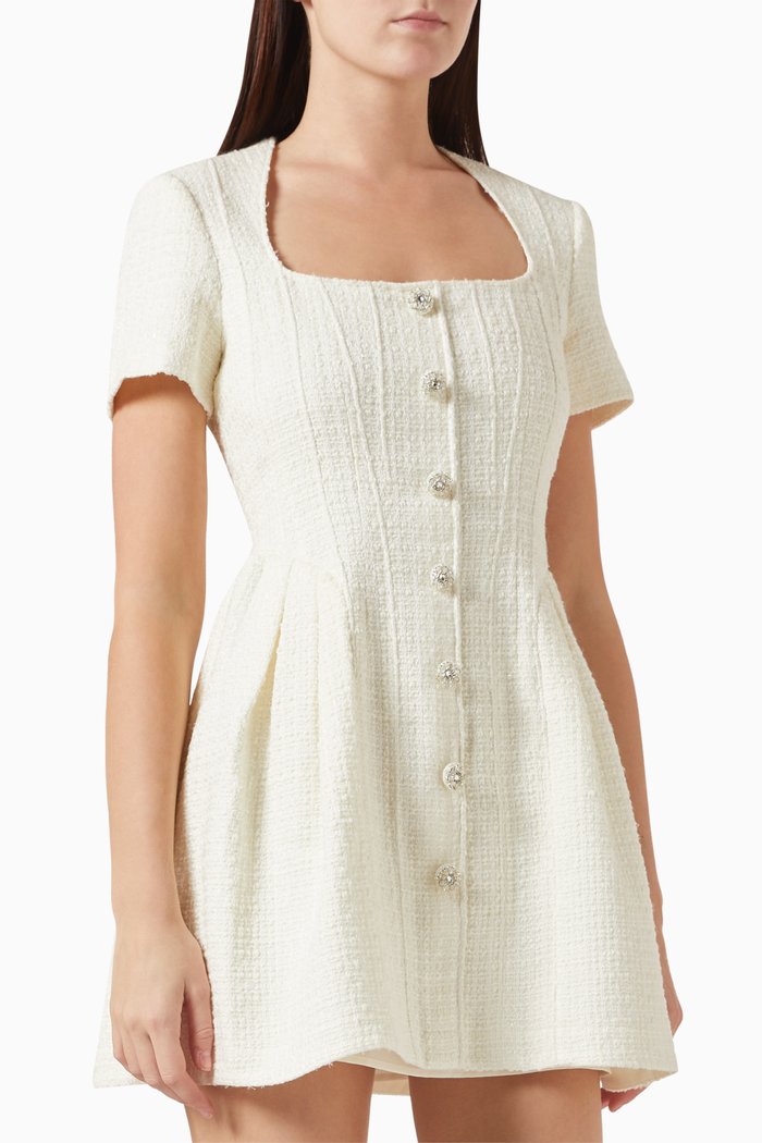 

Mini Dress in Boucle, Neutral