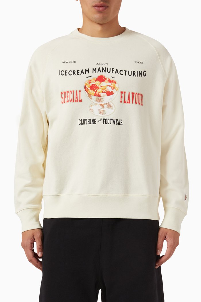 

Special Flavour Sweatshirt in Cotton Loopback, Neutral