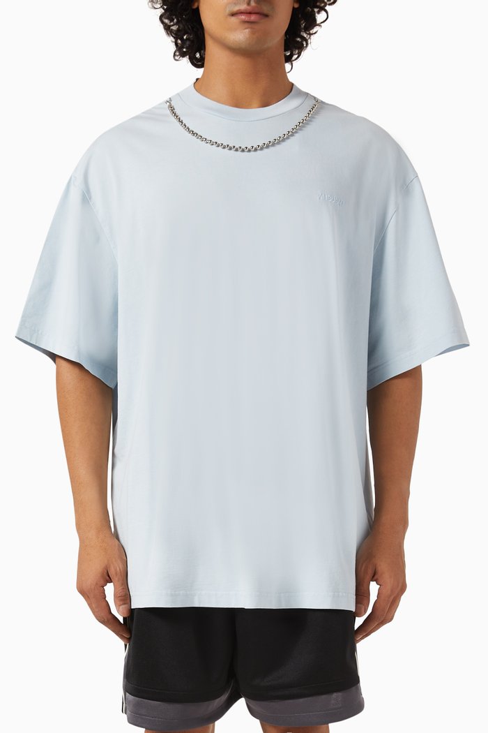 

Ballchain T-shirt in Cotton Jersey, Blue