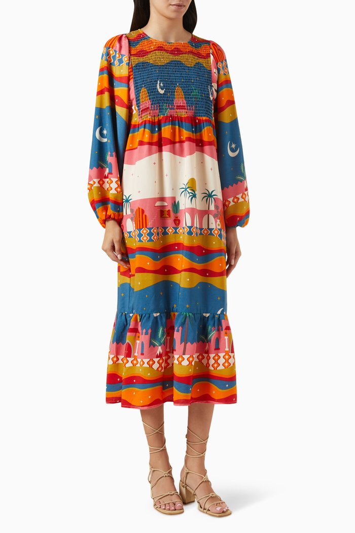 

Sunrise Jan Midi Dress, Multicolour