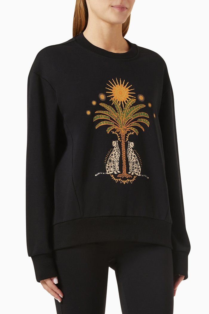 

Running Wilder Sweatshirt in Cotton, Black