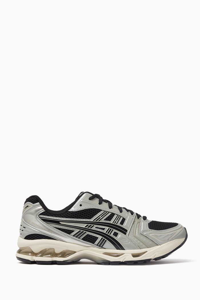 

Gel-Kayano 14 Sneakers in Leather & Mesh, Grey