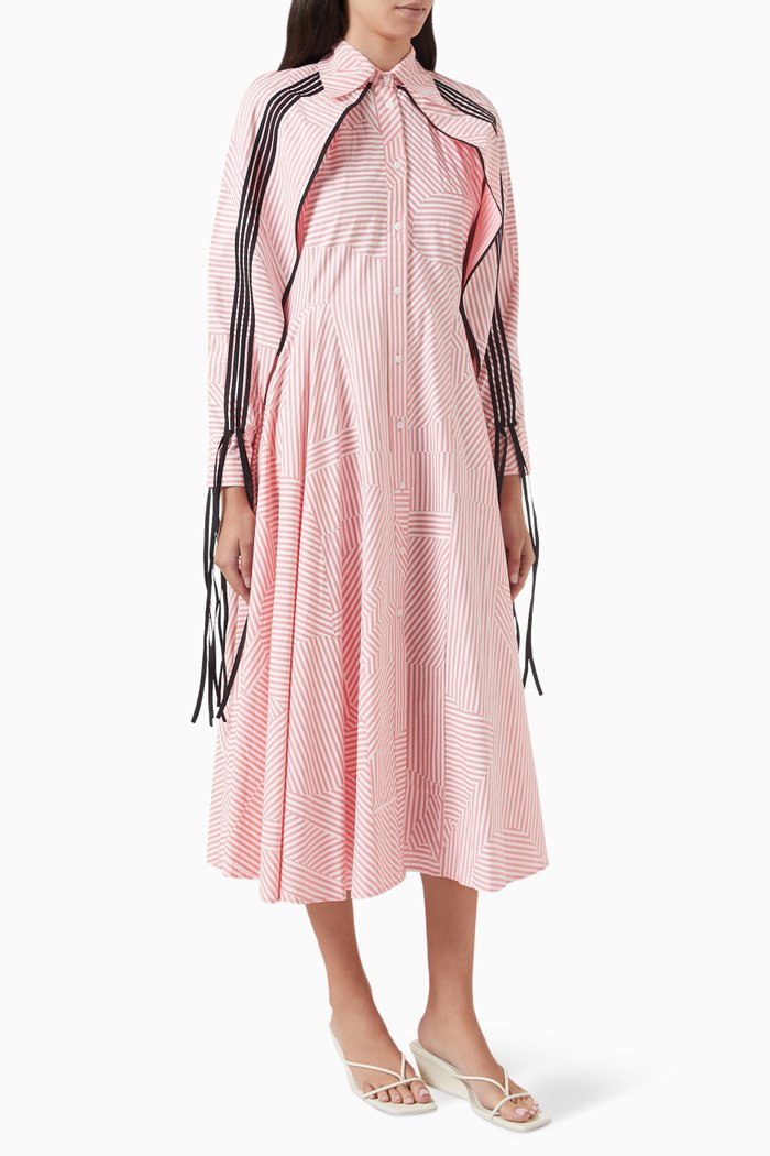 Cotton Candy Floss Midi Dress, Pink