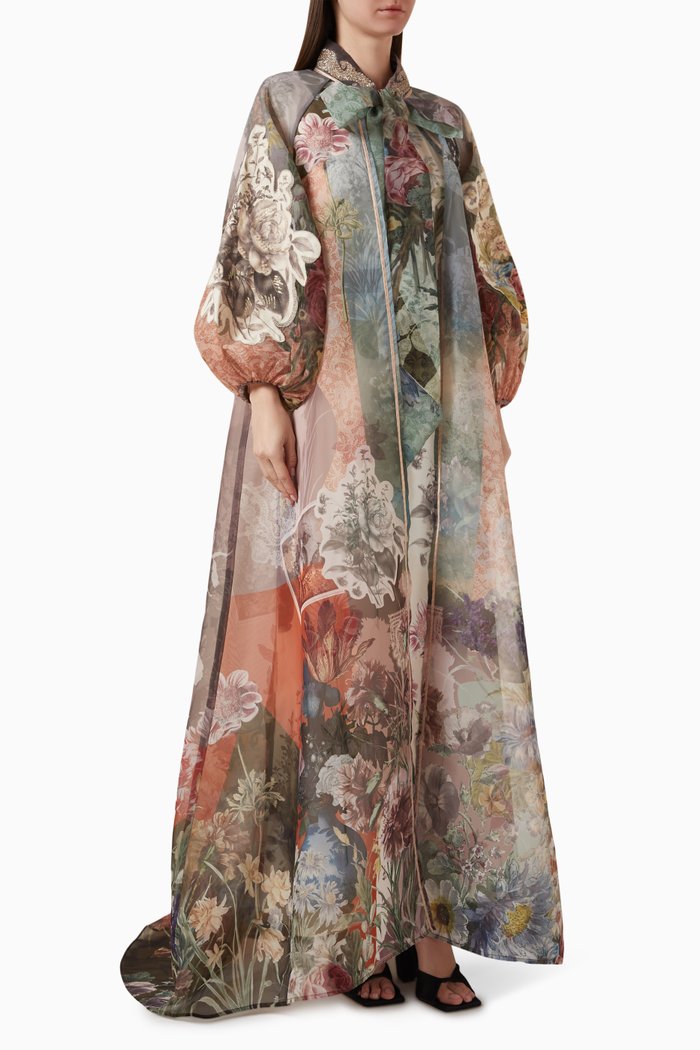 

Lilly Maxi Dress in Organza, Multicolour