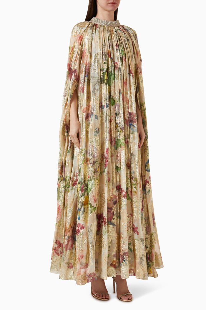Gizel Maxi Dress in Chiffon, Multicolour