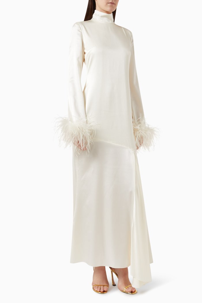 

Cosmopolitan Maxi Dress in Chiffon, Neutral