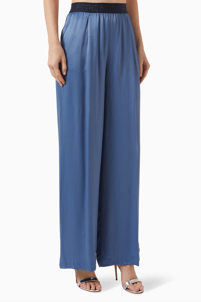 

Elasticated Logo Waistband Pants, Blue