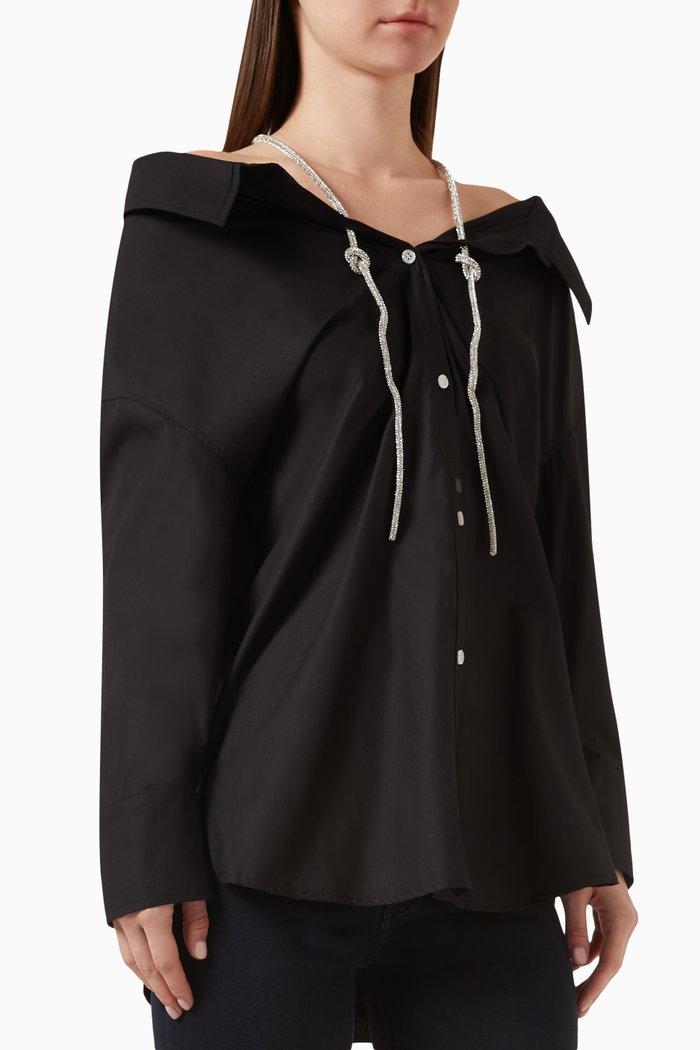 

Beaded Rope Detail Tunic, Black