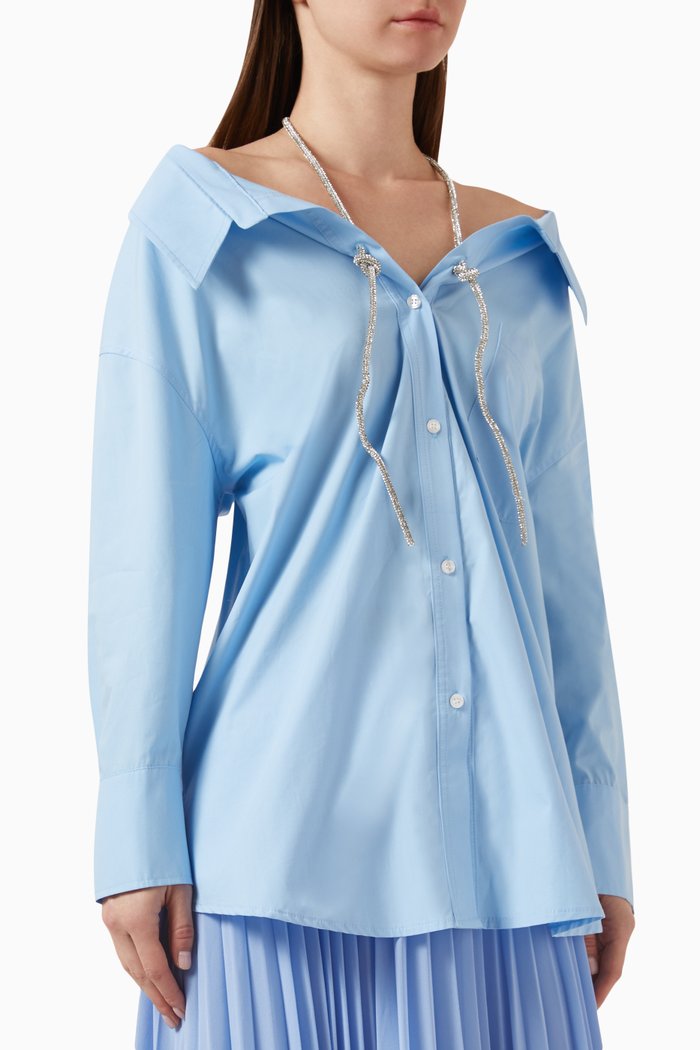 

Beaded Rope Detail Tunic, Blue