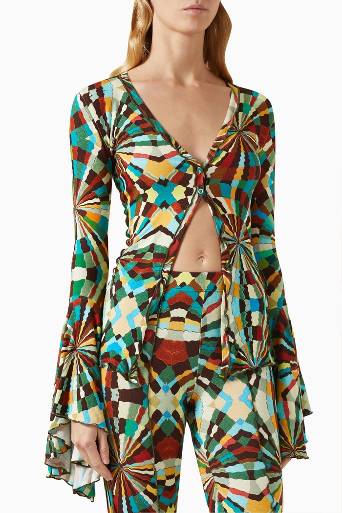 

Hailey Printed Top in Viscose-blend, Multicolour