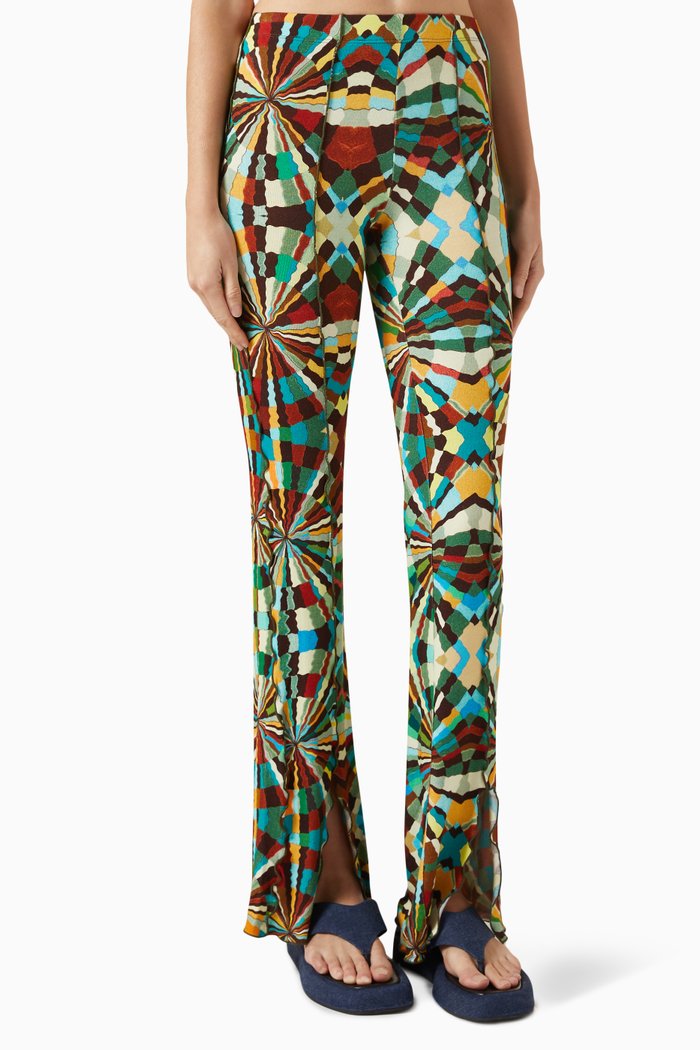 

Mult Printed Pants in Knit, Multicolour