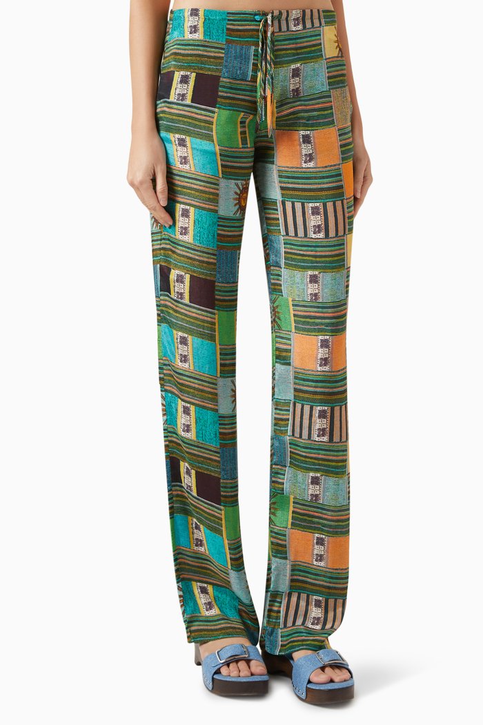 

Tara Printed Pants in Cotton-blend, Multicolour