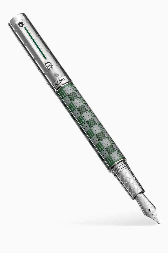 

Harry Potter Slytherin Fountain Pen in Stainless Steel, Multicolour