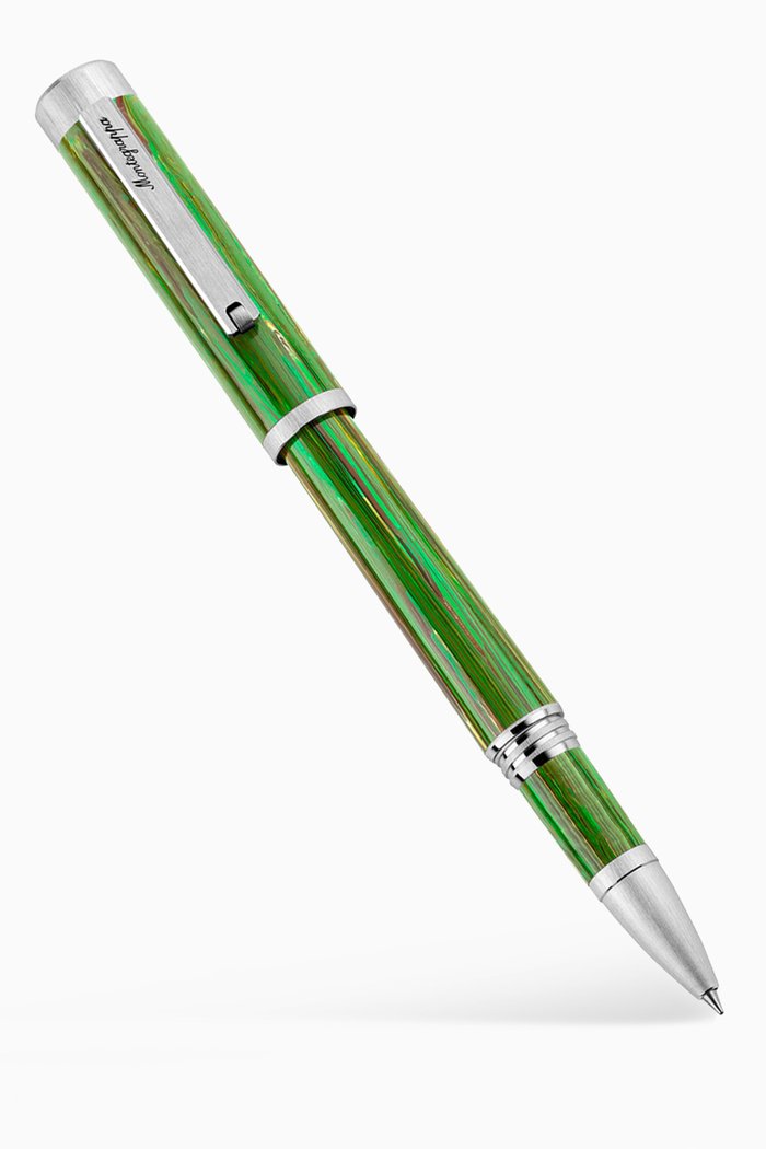 

Zero Zodiac Virgo Rollerball Pen in Resin & Stainless Steel, Green