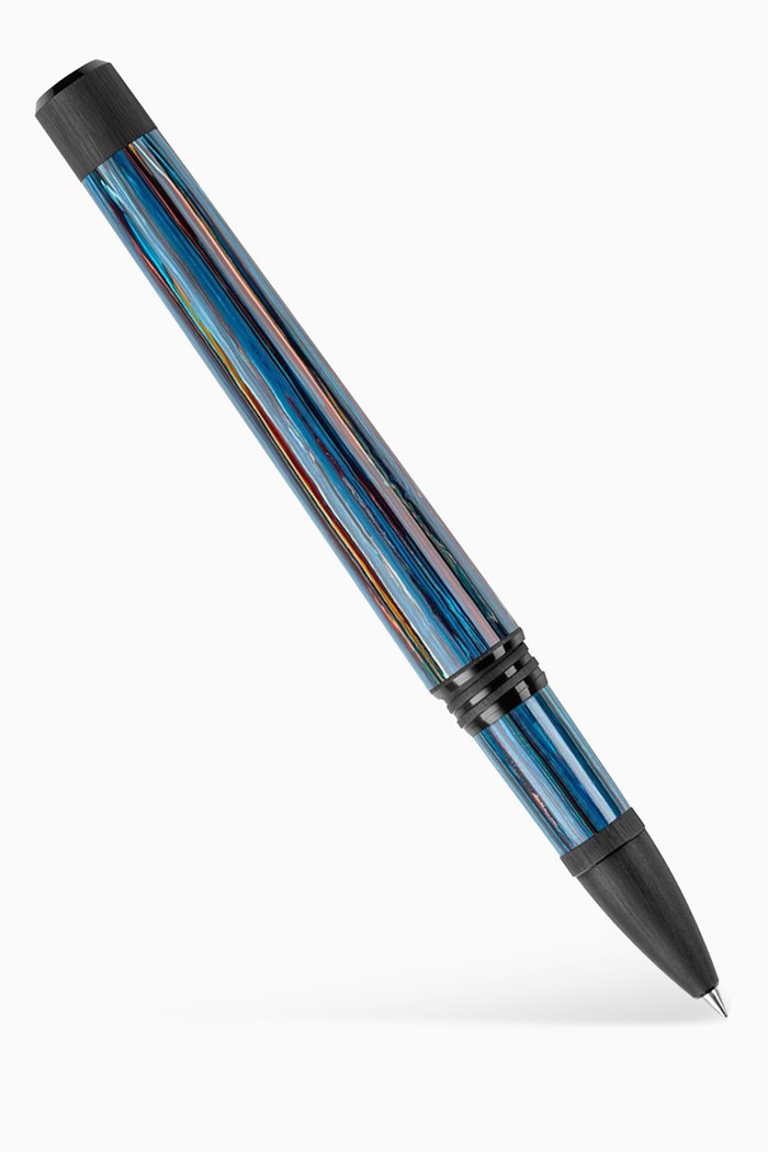 

Zero Zodiac Libra Rollerball Pen in Resin & Stainless Steel, Blue