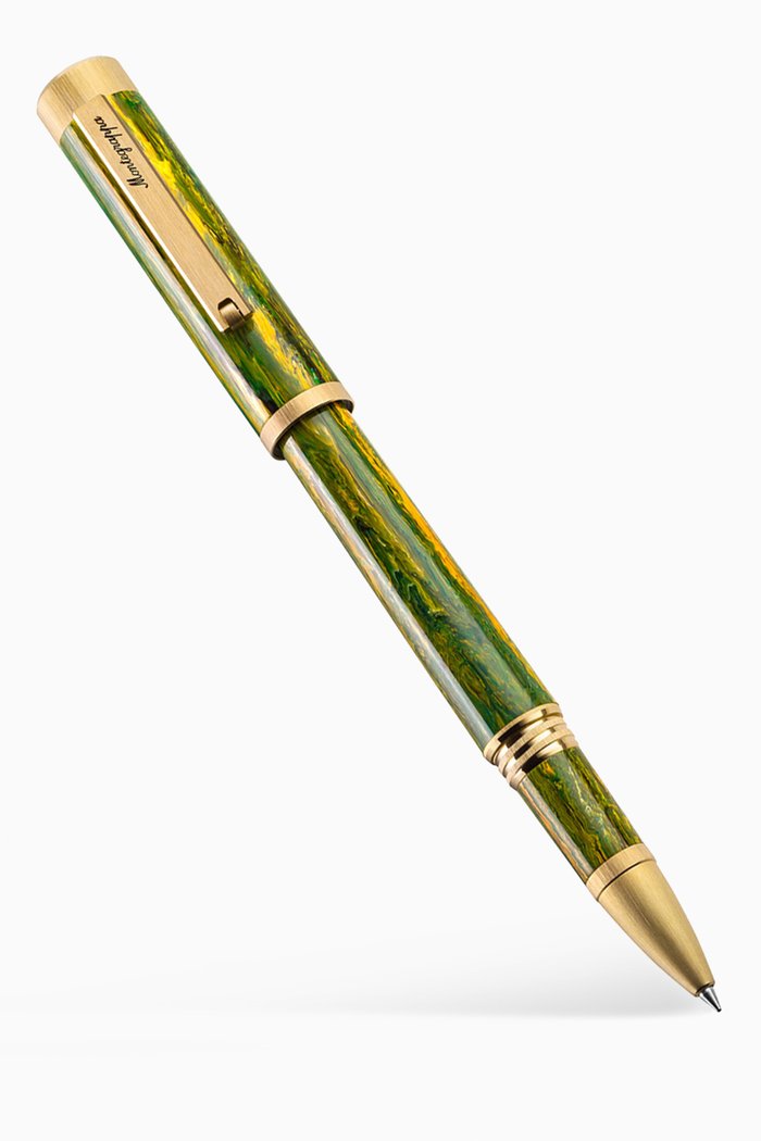 

Zero Zodiac Gemini Rollerball Pen in Resin, Green