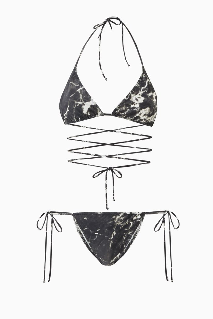 

Criss-cross Bikini Set, Black